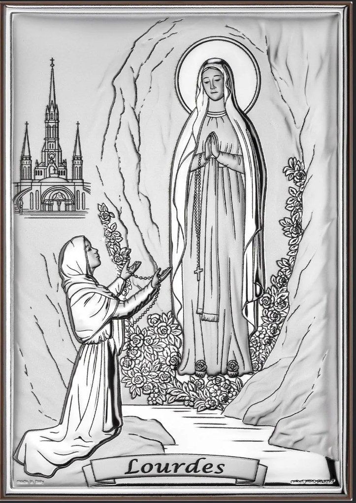 Lourdes-i Szűzanya kép SA0003/3 Gravírozás Ingyen!