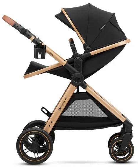 KINDERKRAFT - Kombinált babakocsi 3in1 ESME Pure fekete + autósülés MINK PRO