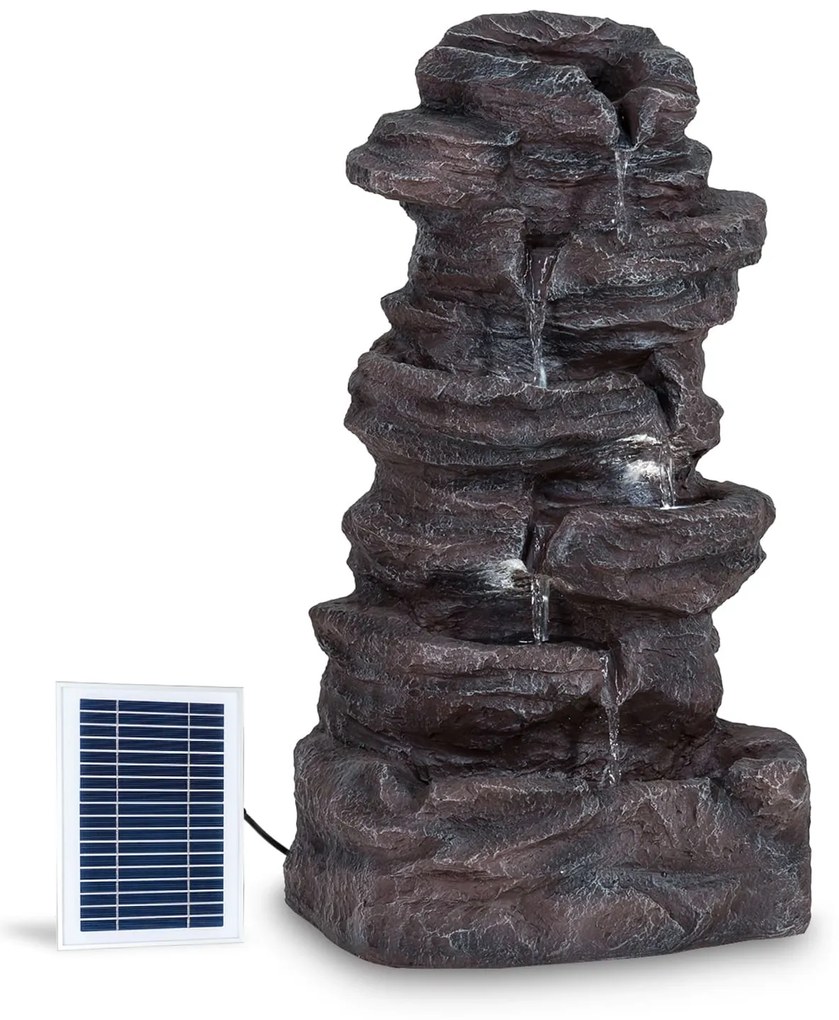 Blumfeldt Stonehenge XL, napelemes szökőkút, LED világítás, polyresin, lítium-ion akkumulátor