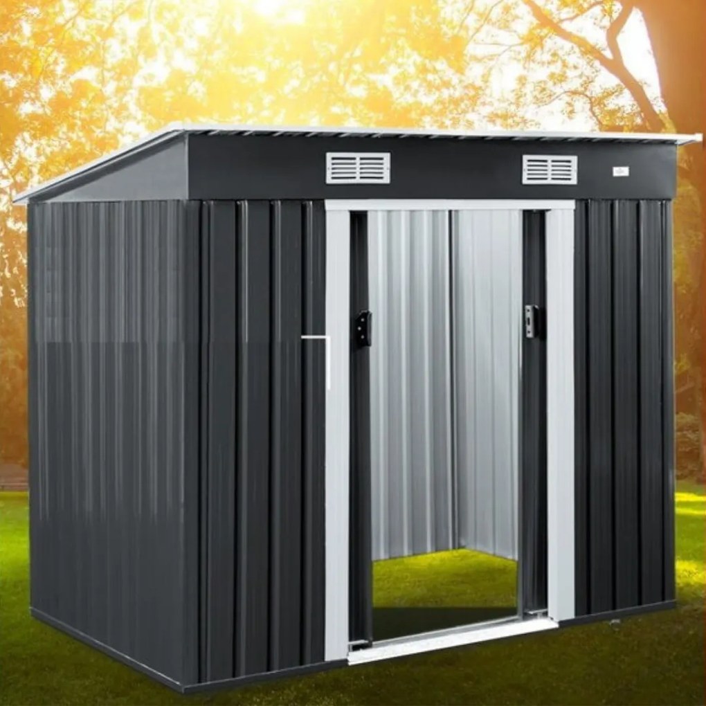 Kerti szerszámosház L, antracit Jurhan