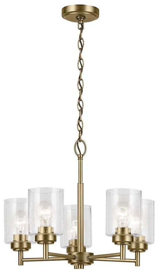 Kichler KL-WINSLOW5-NBR - Csillár láncon WINSLOW 5xE27/60W/230V réz