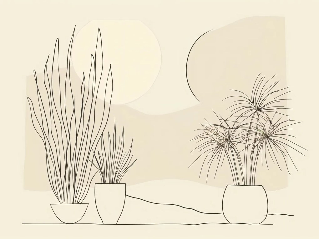 Poszter 20x15cm Növényzet pasztellben