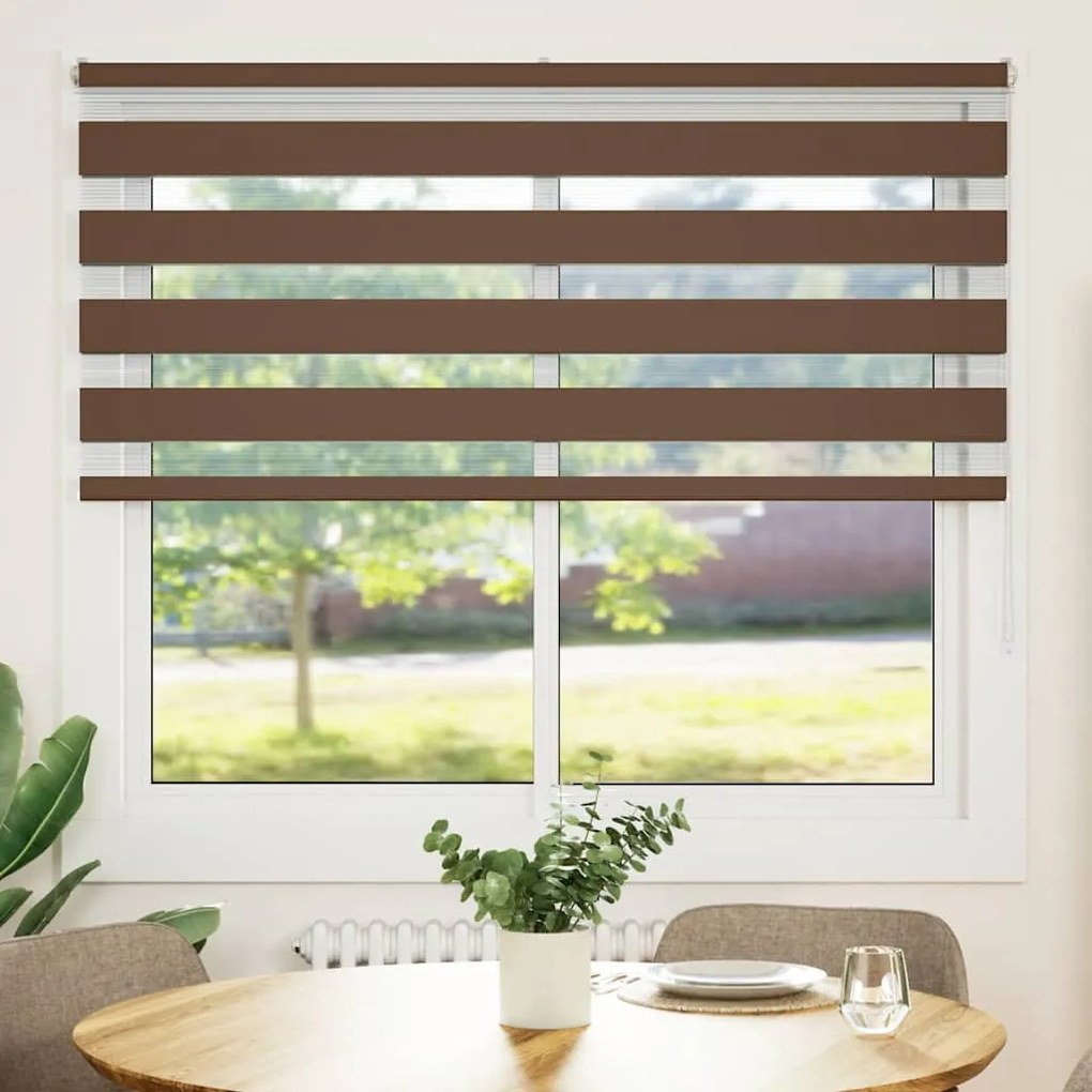 zebrafüggönnyel barna szövetszélesség 160,9 cm poliészter
