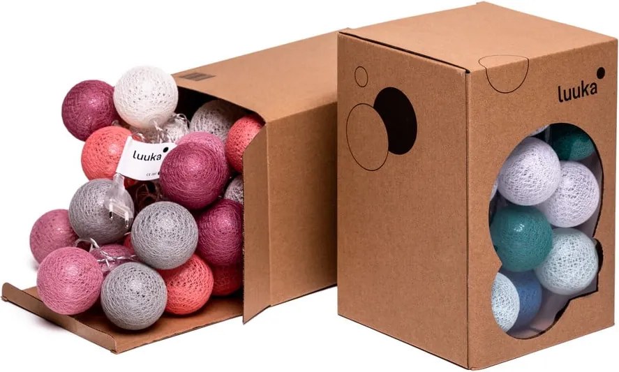 Színes LED fényfüzér, 30 gömbbel - Bonami Essentials