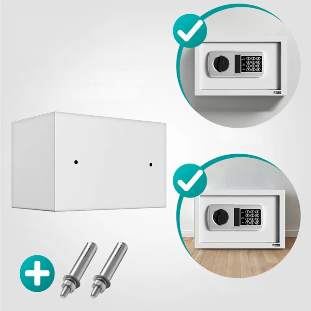 SAFETY elektromos bútorszéf, 31 x 20 x 20cm, ezüst Deuba