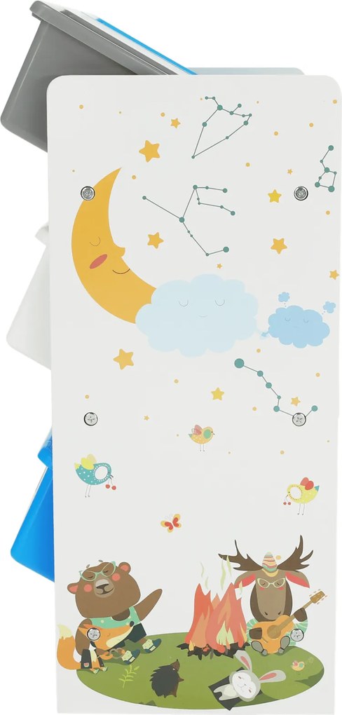 Rendszerező/Polcállvány játékokra, többszínű/mintás, DARLING TYP 3