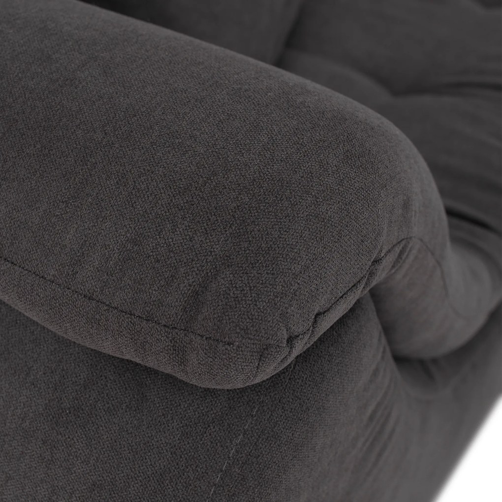 Ülőgarnitúra, szürkésbarna/sárga, szövet, jobbos, BRATO