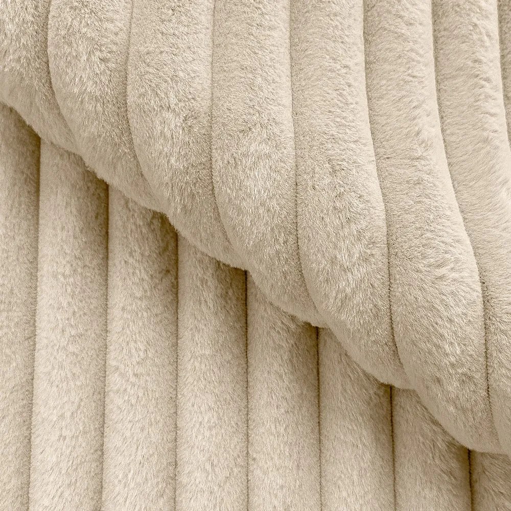 Bézs kárpitozott ágyneműtartós franciaágy ágyráccsal 180x200 cm Cloe – Ropez