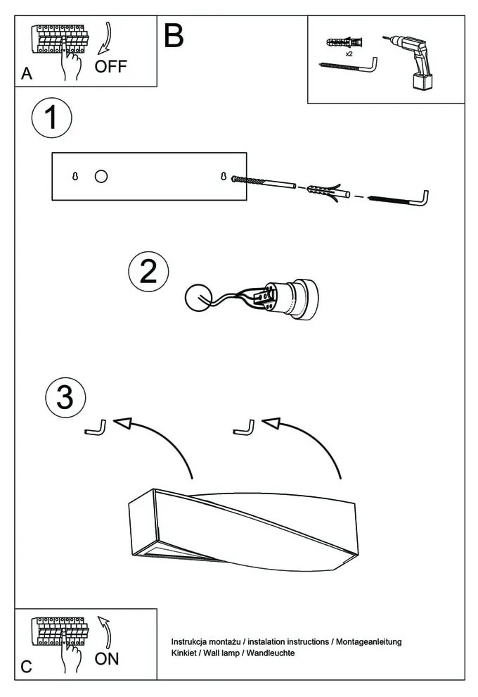 Taurus kerámia falilámpa - Sollux