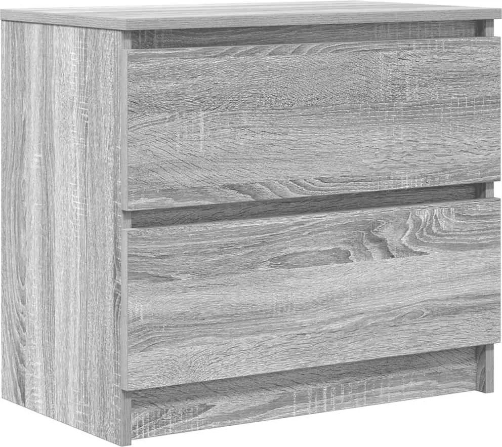 vidaXL szürke sonoma színű szerelt fa TV-szekrény 60x35x54 cm