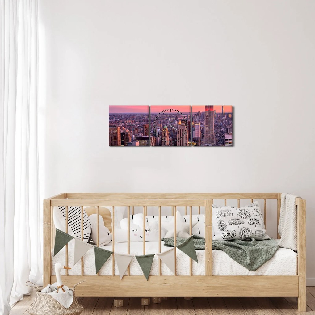 Kép - New York (órával) (90x30 cm)