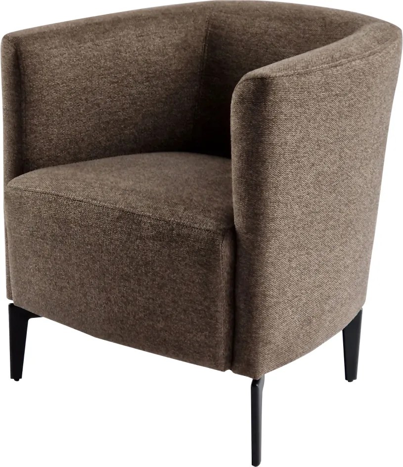 Design fotel, barna/fekete, KAPY