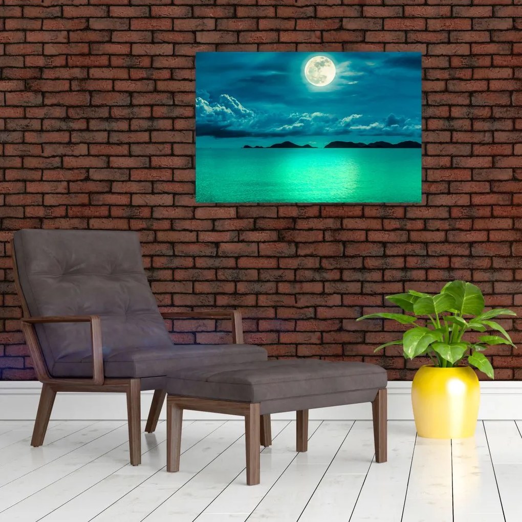 Kép - Telihold a felszín felett (90x60 cm)