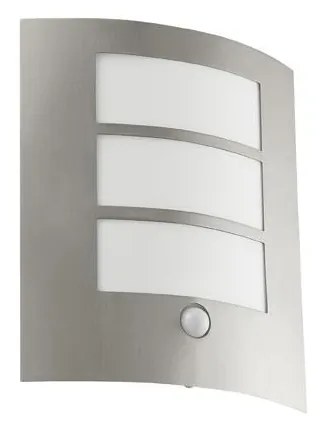 EGLO 88142 - Szenzoros kültéri fali lámpa CITY 1xE27/15W/230V IP44