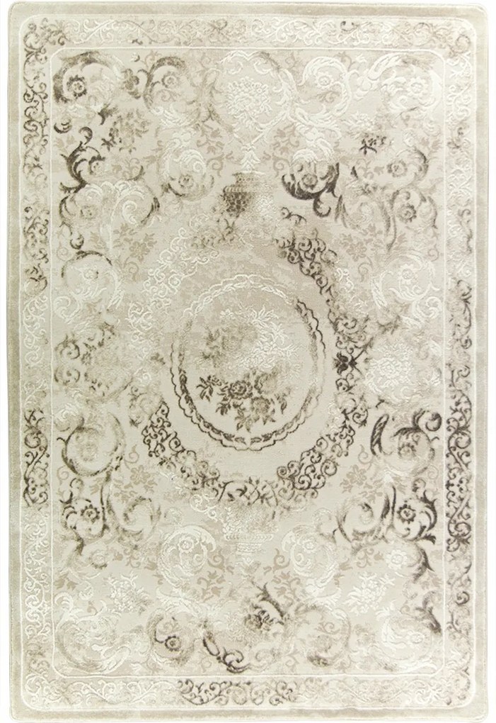 Szőnyeg Világos Nappaliba Vintage Stílus 3D Díszítő Hatás Galya 200x290 cm