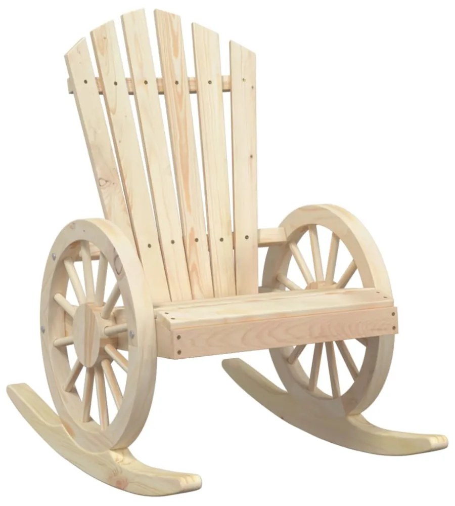 tömör fenyőfa Adirondack hintaszék