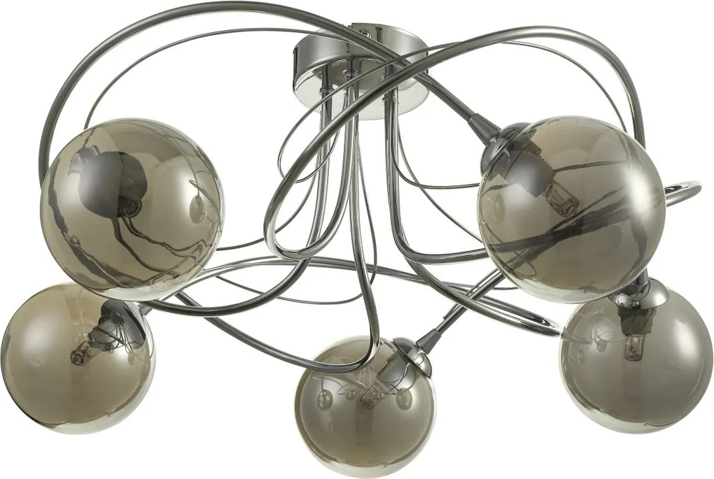 Dar Lighting modern mennyezeti lámpa onawa csiszolt króm darona5450-01