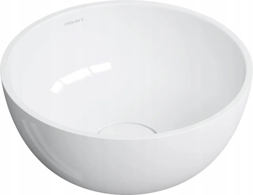 Mosdókagyló Ovális Fehér Fényes Omnires Shell 35CM