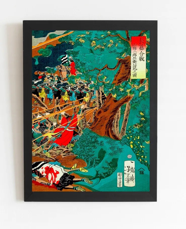 Régi grafika Japán Tsukioka Yoshitoshi vászon