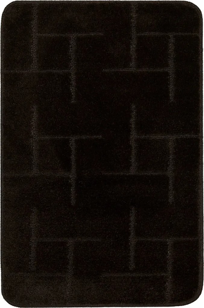 Fürdőszobaszőnyeg Barna Gumírozott Kád Előtti Zuhany Teramo 50x80 cm