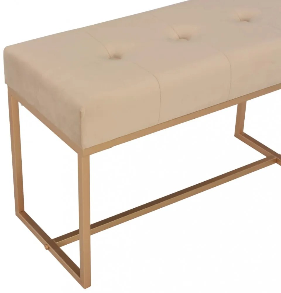 bézsszínű bársonypad 80 cm