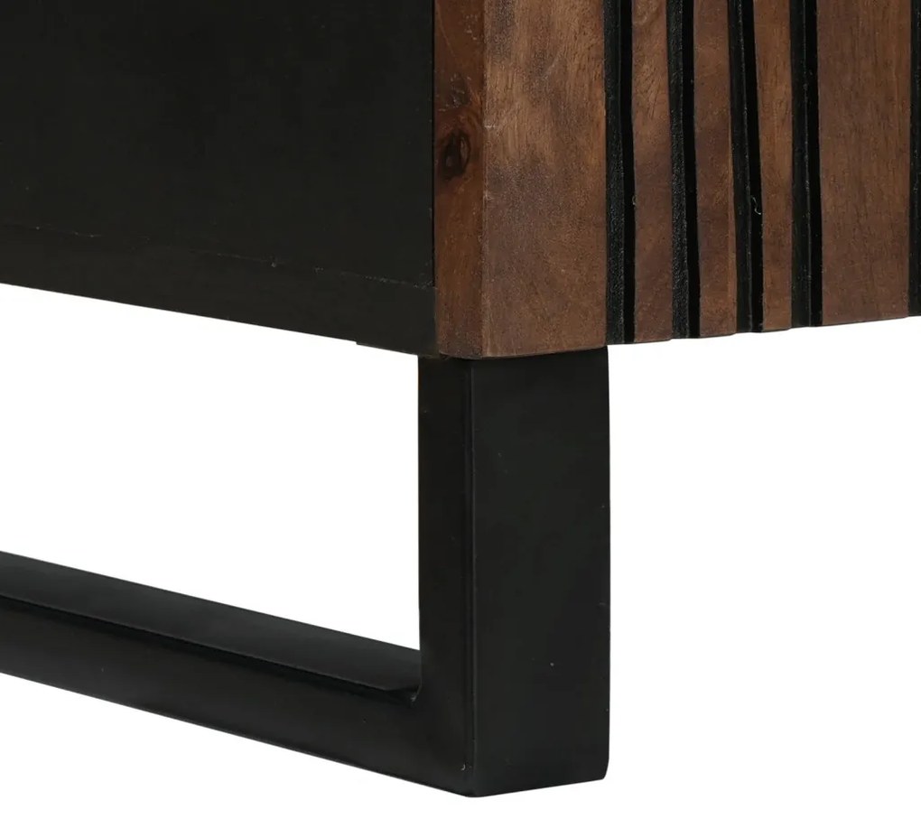 TV Szekrény, 105 x 33.5 x 46 cm, tömör mangófából készült.