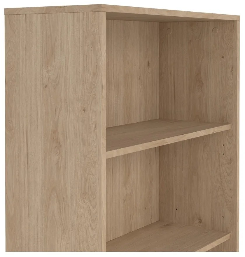 Natúr színű könyvespolc tölgyfa dekorral 80x124 cm Sign – Tvilum