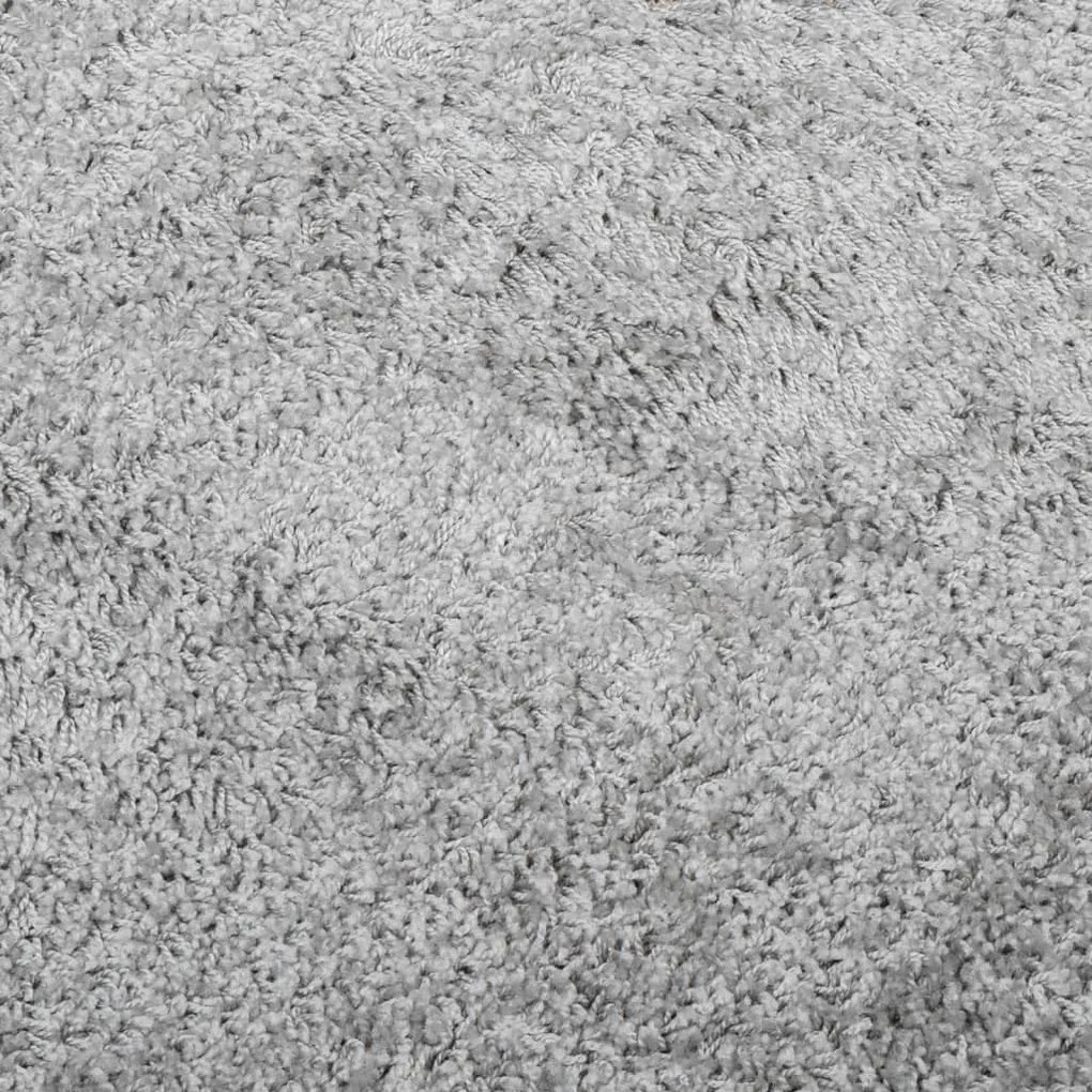PAMPLONA szürke magas szálú bolyhos modern szőnyeg 200 x 280 cm