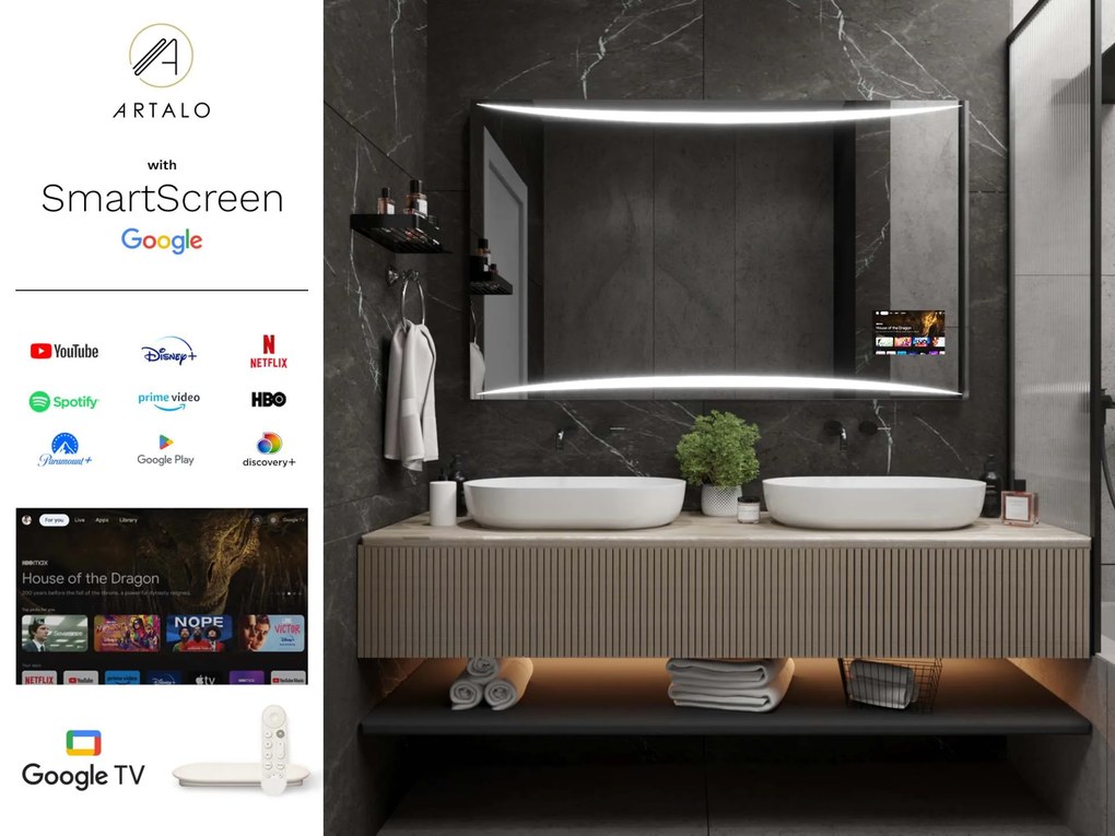 Tükör LED világítással M16 prémium