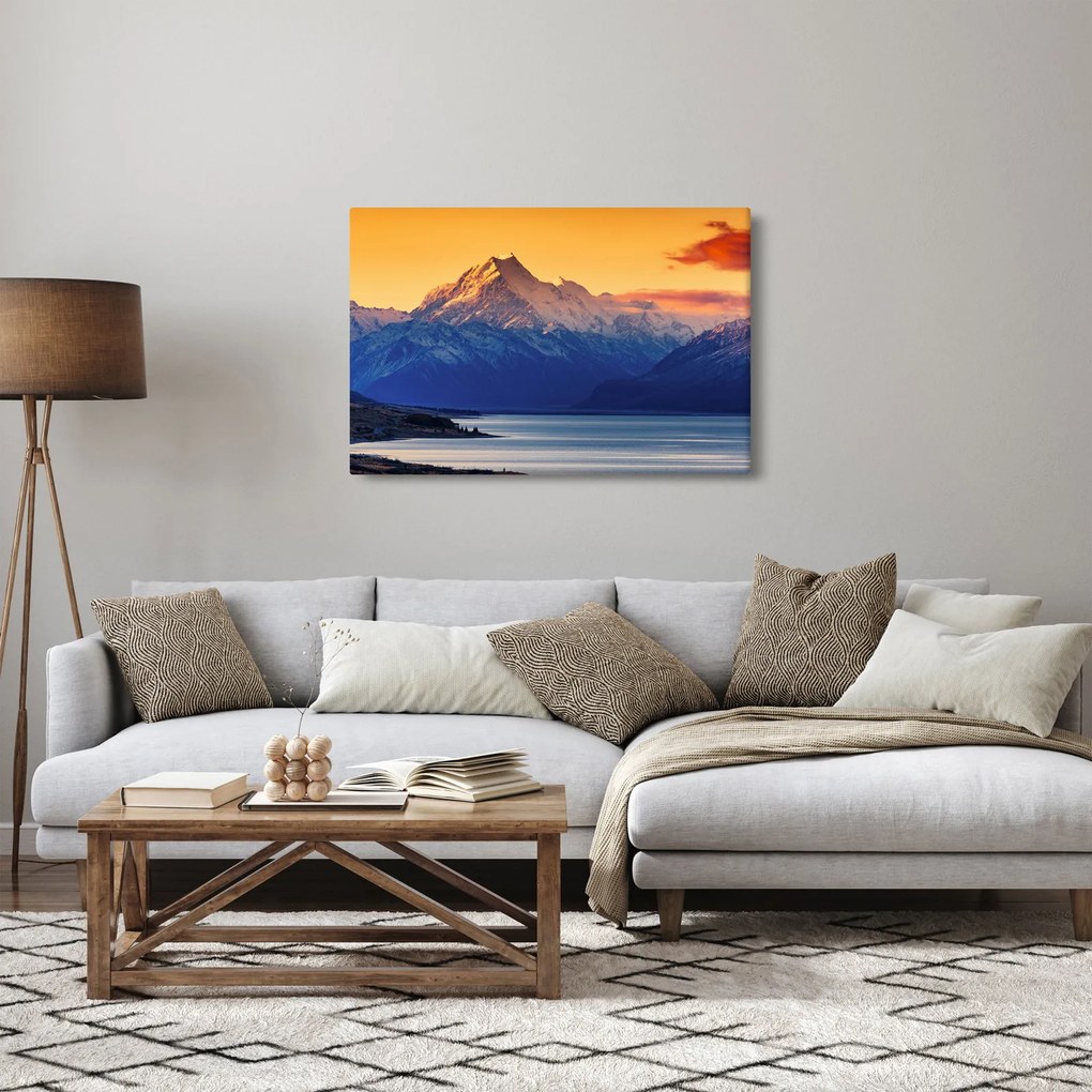 Kép - Pukaki-tó (90x60 cm)