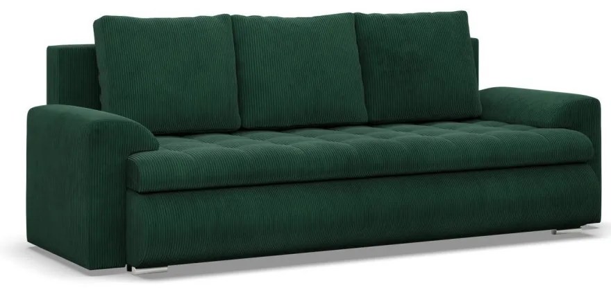 Tokio kanapéágy, kordbársony, zöld