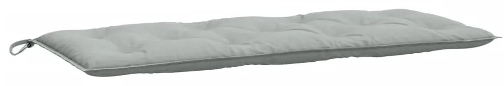 2 db melange világosszürke szövet kerti padpárna 120 x 50 x 7cm