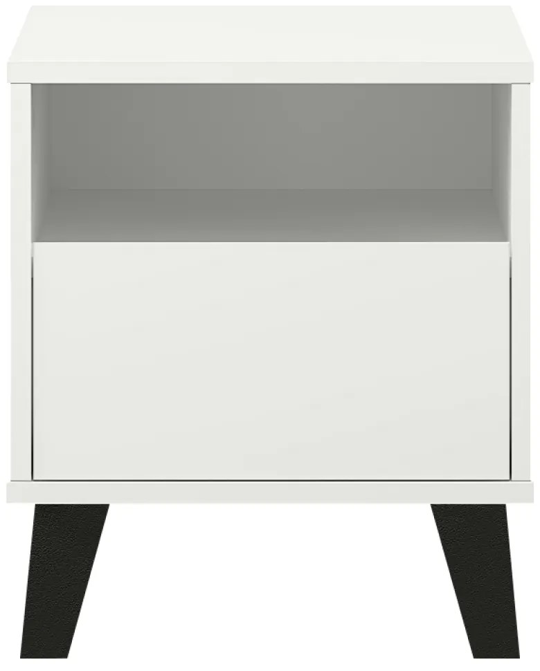 BOGAN 1S éjjeliszekrény, fehér
