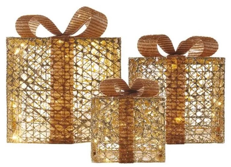 LED Karácsonyi dekoráció 72xLED/1,35W/230V arany