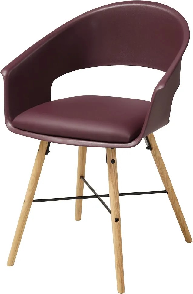 Stílusos szék Alben - bordó