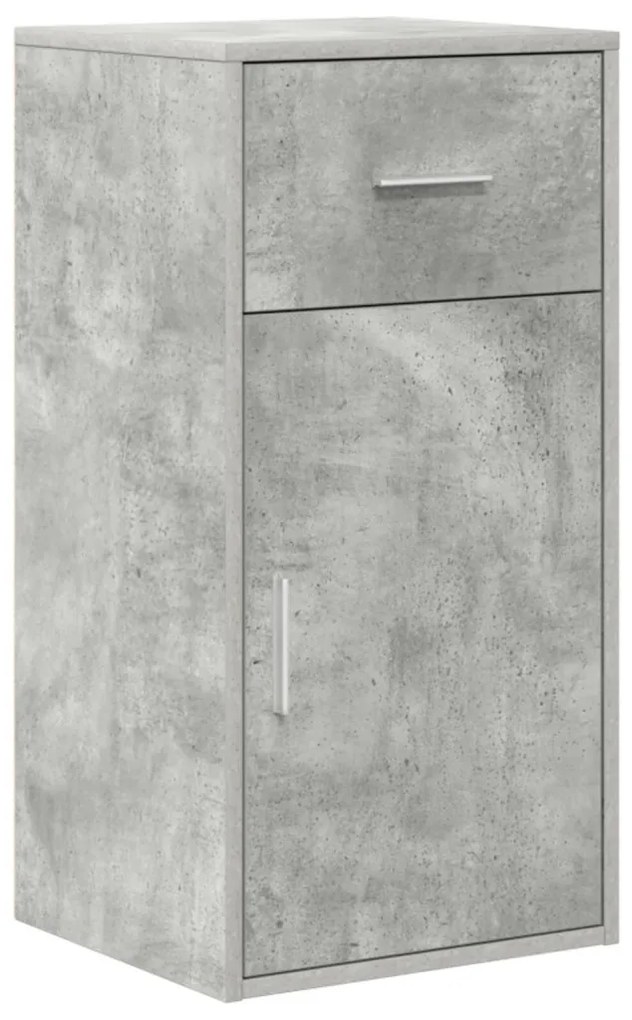 Szürke tárolószekrény Beton szürke Összeszerelt fa, Beton felület