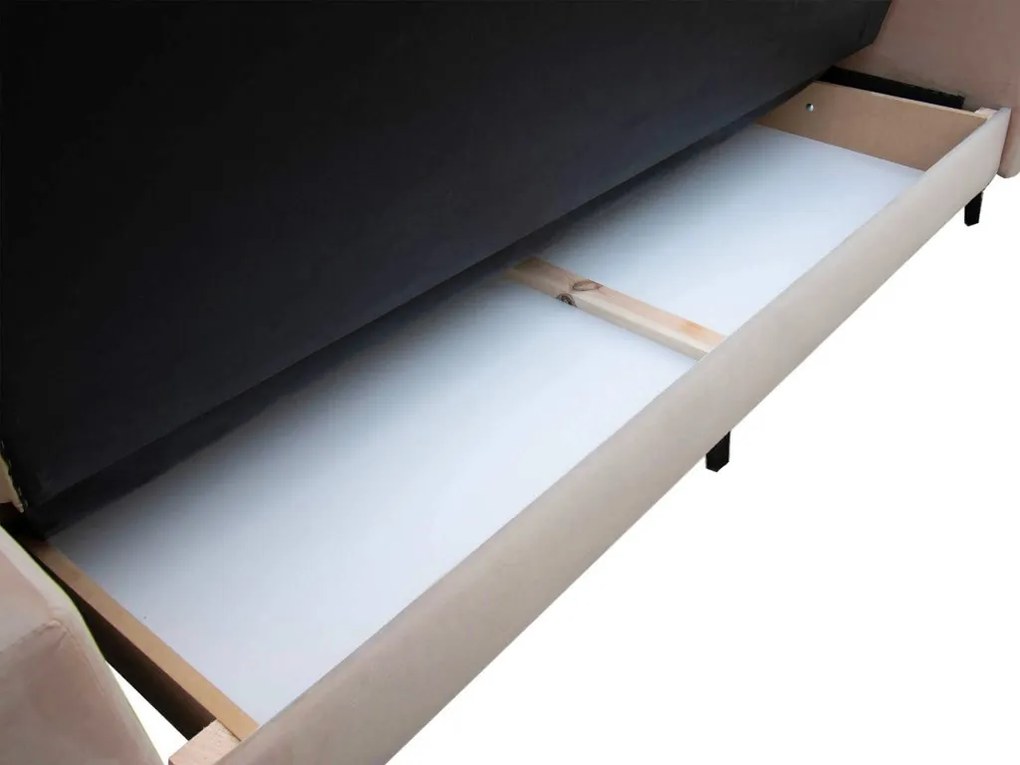 ID LISSZABON kanapéágy tárolóval - krémszínű