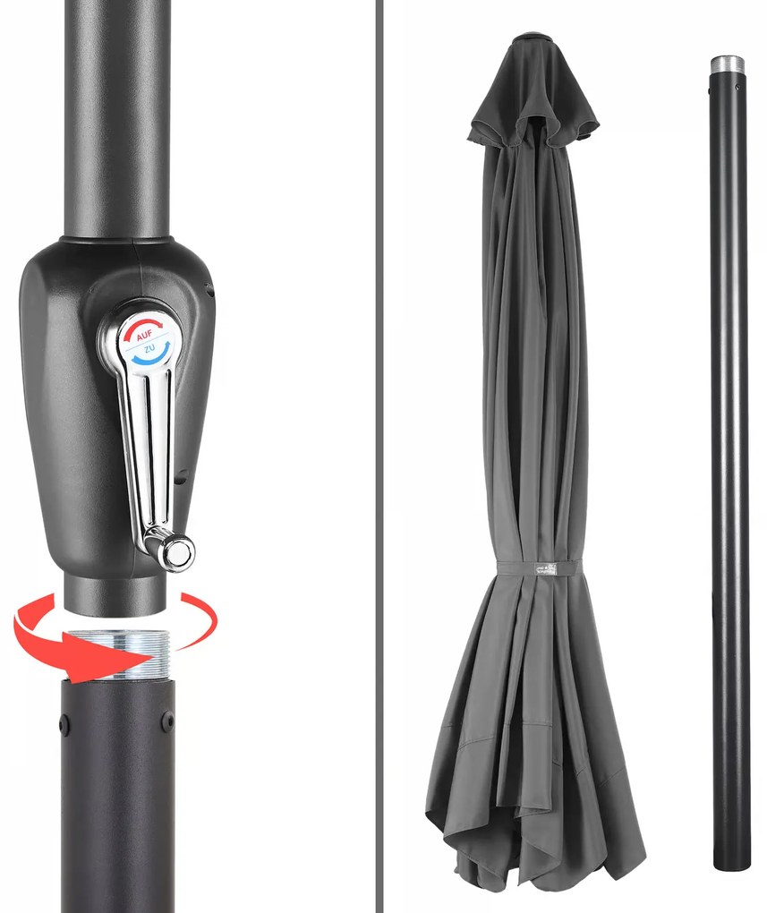 Deuba Maui kerti napernyő UV 80+ Ø330 cm – antracit