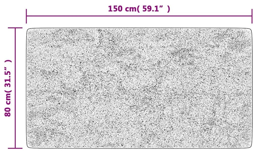 többszínű foltvarrott csúszásmentes mosható szőnyeg 80 x 150 cm