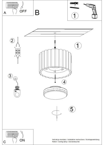 Sollux SL.1822 - AURA spotlámpa 1xGX53/10W/230V, 6 cm-es, piros