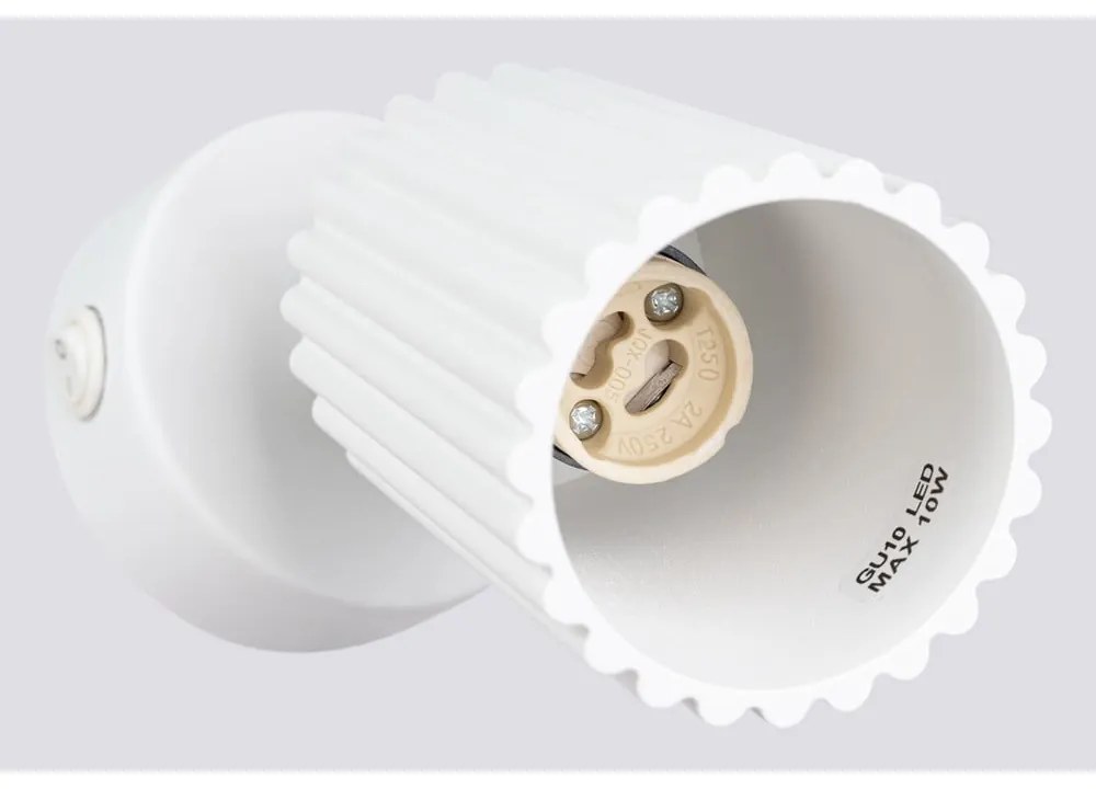 Fehér spotlámpa 8x16 cm Gleam – Sollux