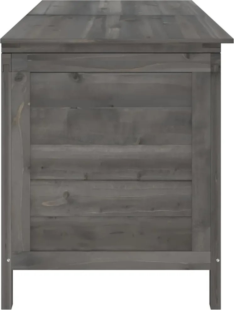 vidaXL antracit tömör fenyőfa kerti tárolóláda 150 x 50 x 56,5 cm