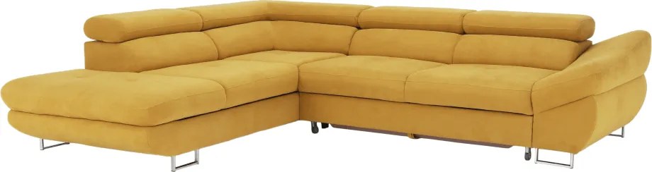 Sarokülőgarnitúra, mustár, balos, FABIA
