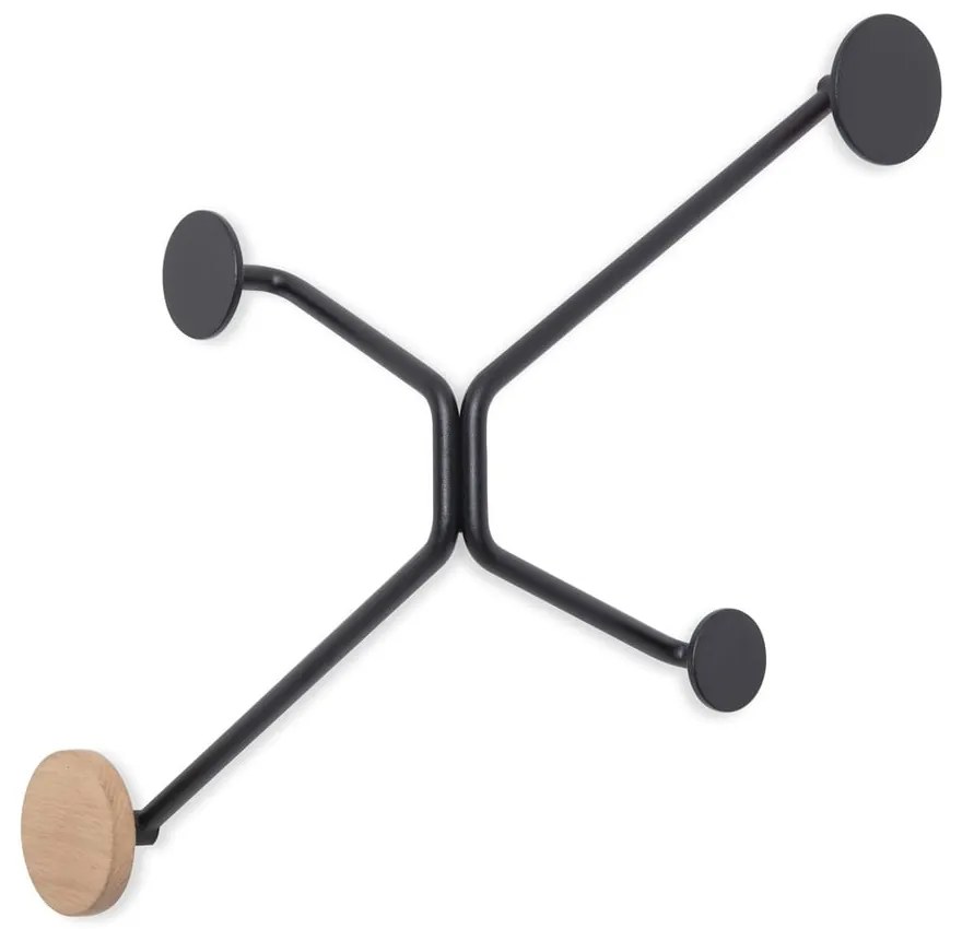 Hook fekete fali akasztó külső sarokra - Gazzda