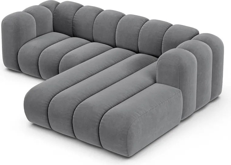 Világosszürke sarokkanapé (jobb oldali) Lupine – Micadoni Home