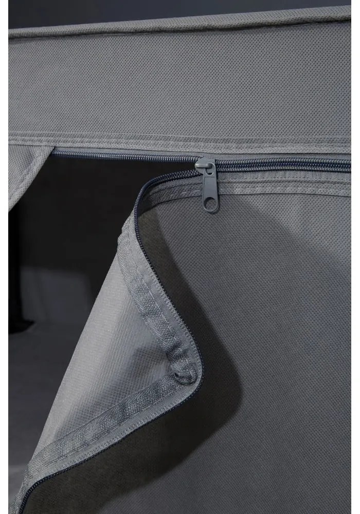 Szürke textil ruhásszekrény 90x160 cm Dara – Premier Housewares