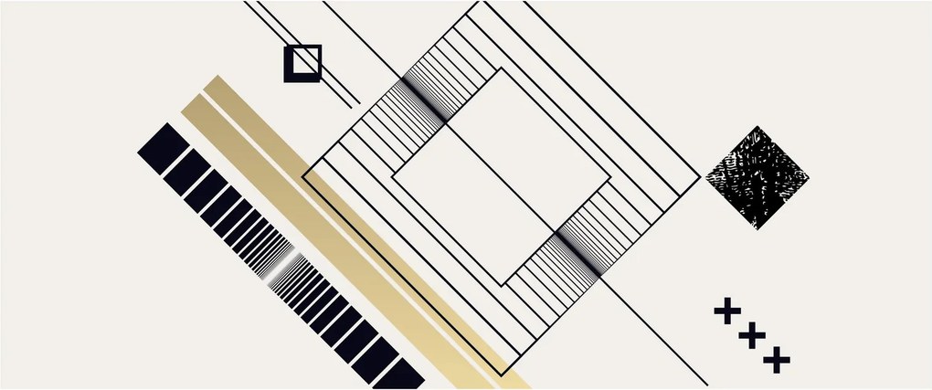 Kép - Geometriai formák N⁰6 (120x50 cm)