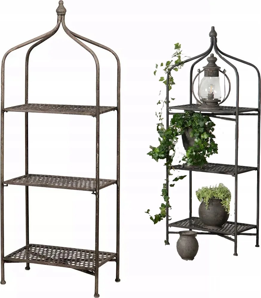 Könyvespolc Szekrény 3 polcos Fém garázs nappali 114cm szekrény