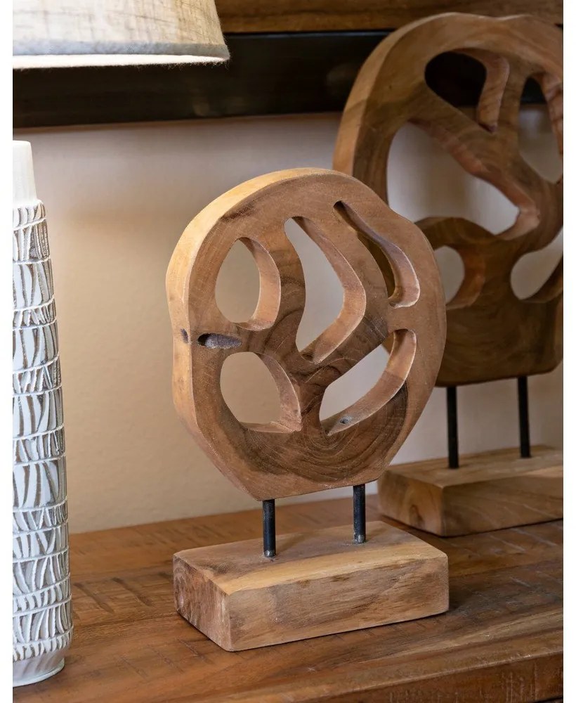 Fa szobor (magasság 27 cm) Lubang – Mauro Ferretti