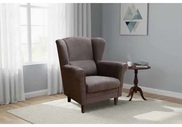 Füles fotel GALA sötétbarna